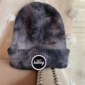 Salty Honey Grey Tie Die Beanie